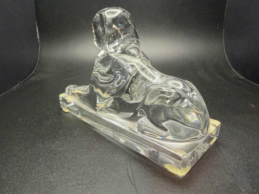 Just Added - Vintage Baccarat Sphinx Crystal Paperweight 5W X 3.25H [Photo 5]