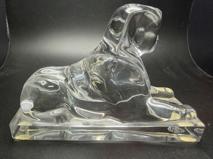 Just Added - Vintage Baccarat Sphinx Crystal Paperweight 5W X 3.25H [Photo 2]