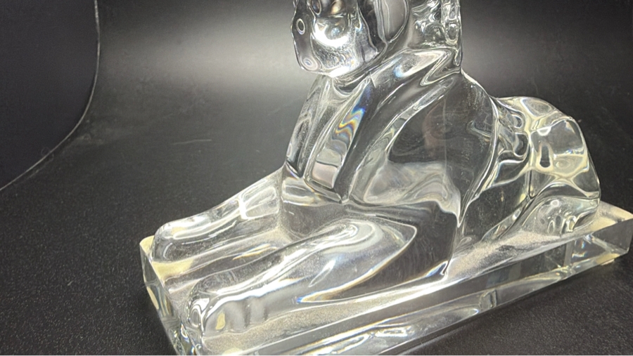 Just Added - Vintage Baccarat Sphinx Crystal Paperweight 5W X 3.25H [Photo 3]
