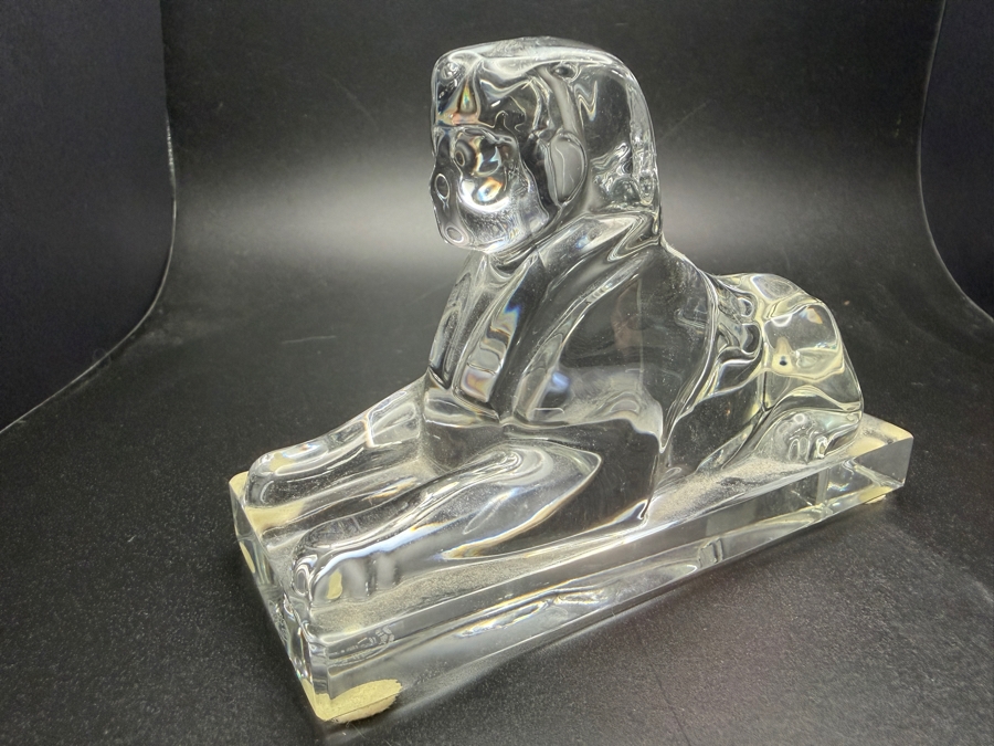 Just Added - Vintage Baccarat Sphinx Crystal Paperweight 5W X 3.25H [Photo 4]