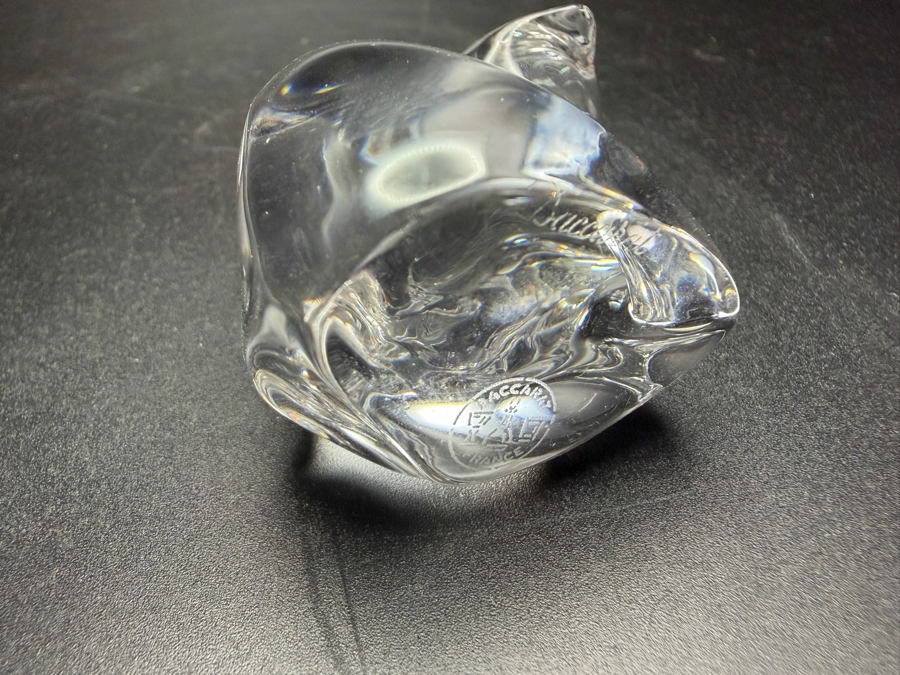 Just Added - Vintage Baccarat Crystal Cat Figurine 1 7/8'H [Photo 5]