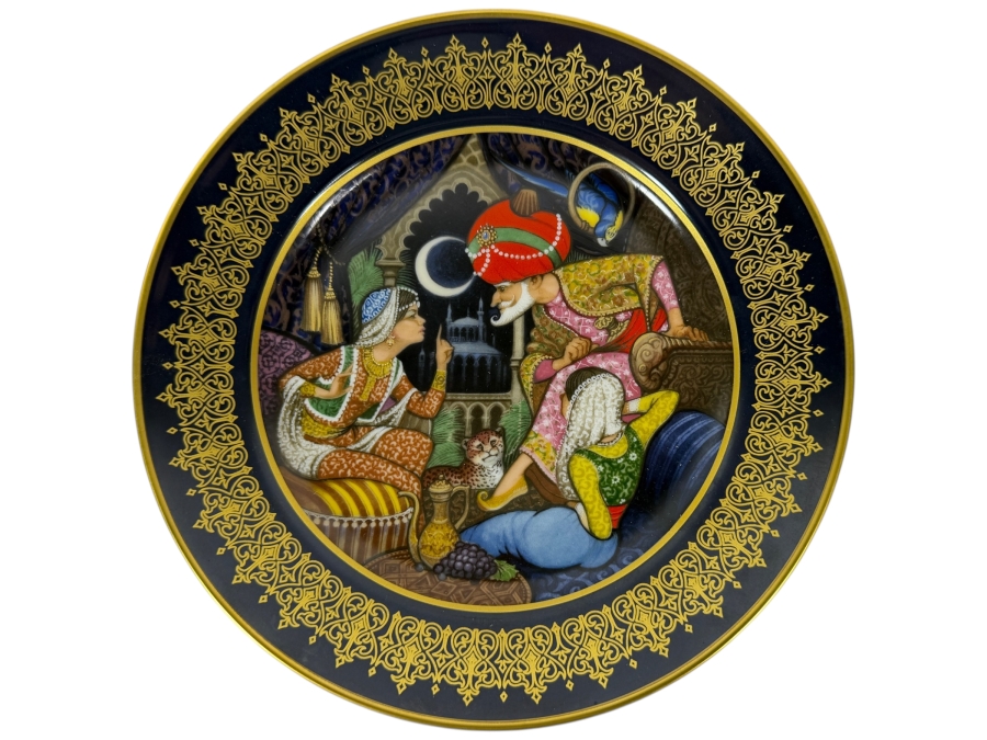 Just Added - Vintage Limited Edition Kaiser West Germany Porcelain Collector Plate: Scheherazade From The Arabian Nights Collection With Original Box 8W