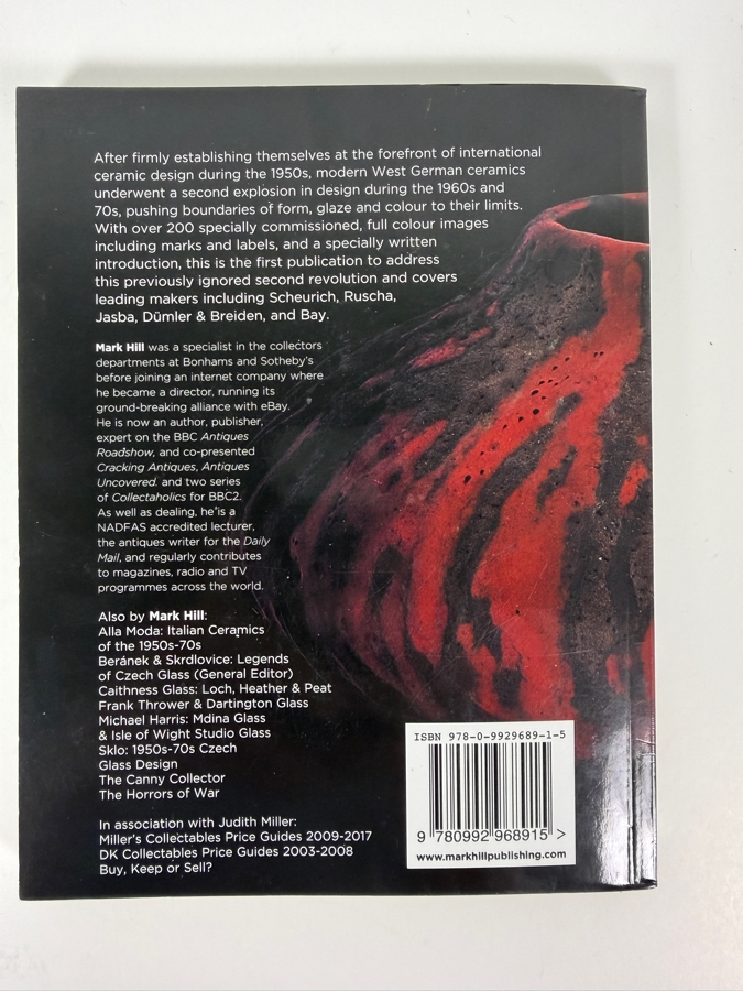 Just Added - Paperback Book Fat Lava: West German Ceramics Of The 1960s & 70s By Mark Hill [Photo 11]