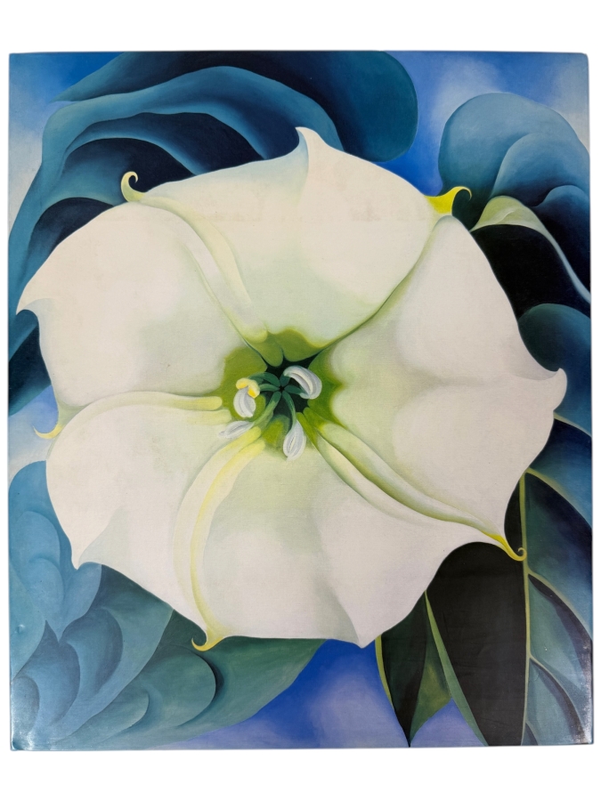Just Added - First Edition Hardcover Collectible Art Book Georgia O'Keeffe 'One Hundred Flowers' 1987 Featuring Works Such As Black Iris III