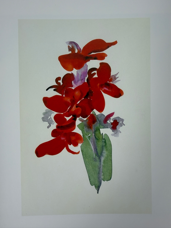 Just Added - First Edition Hardcover Collectible Art Book Georgia O'Keeffe 'One Hundred Flowers' 1987 Featuring Works Such As Black Iris III [Photo 6]