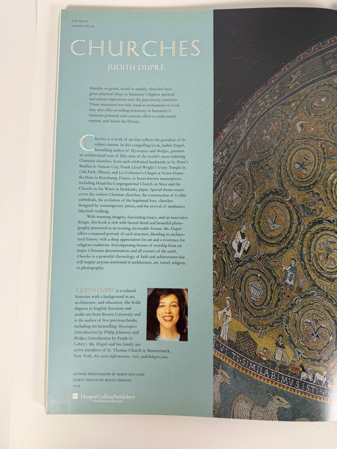 Just Added - First Edition Hardcover Book Churches By Judith Dupre [Photo 6]