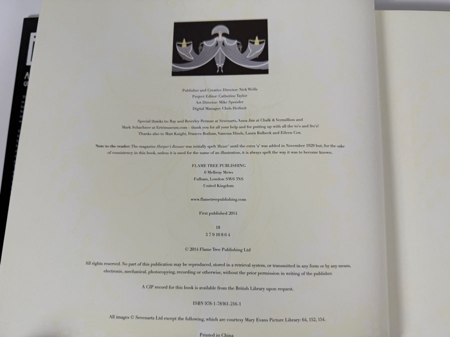 Just Added - Hardcover Book Erte Art Deco Master Of Graphic Art & Illustration By Rosalind Ormiston [Photo 3]
