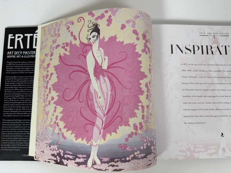 Just Added - Hardcover Book Erte Art Deco Master Of Graphic Art & Illustration By Rosalind Ormiston [Photo 6]
