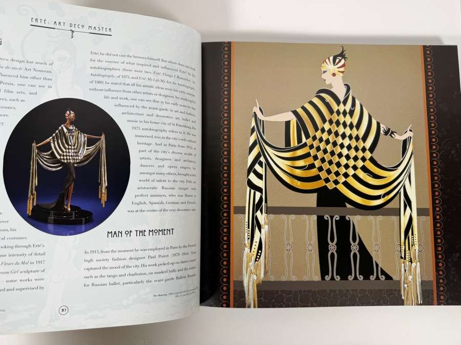 Just Added - Hardcover Book Erte Art Deco Master Of Graphic Art & Illustration By Rosalind Ormiston [Photo 9]