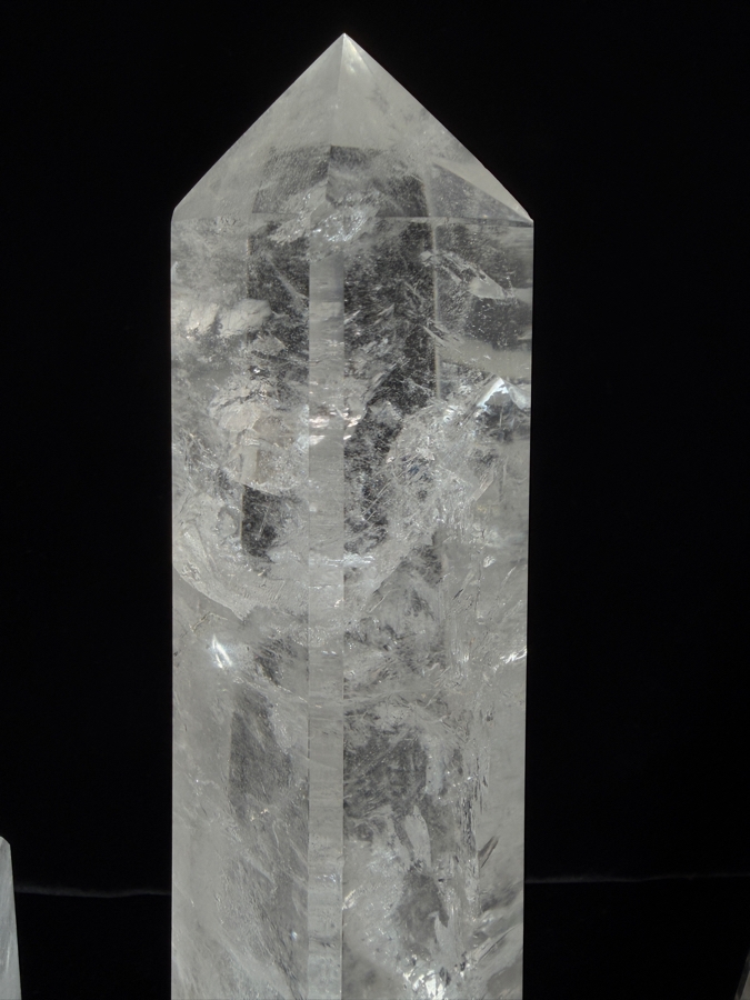 Just Added - Collection Of Five Natural Polished White Clear Quartz Crystal Obelisks Wands 5'H - 11.5'H [Photo 3]