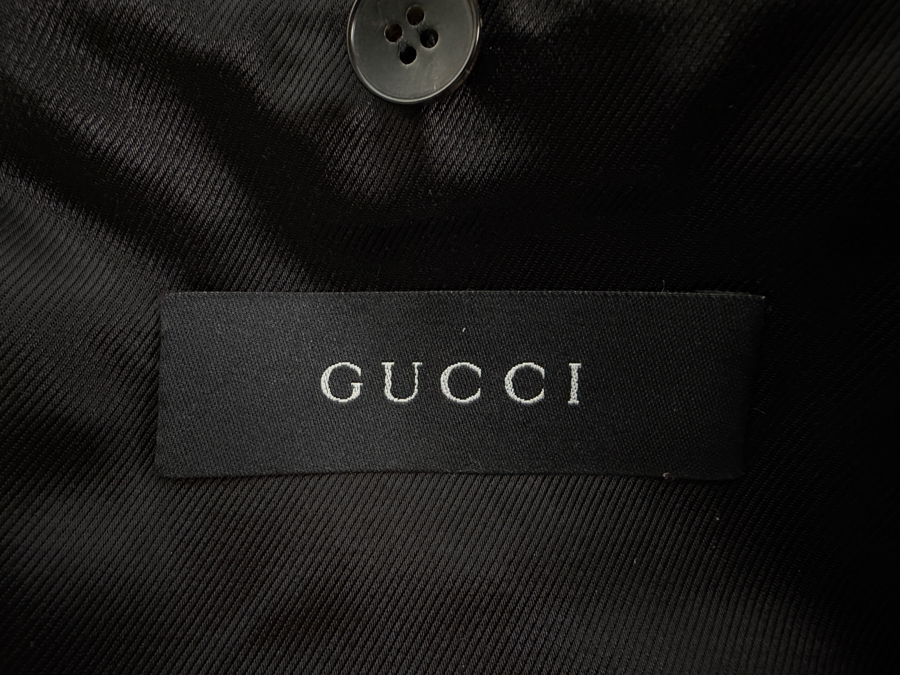 Just Added - Men's GUCCI Black Lambskin Leather Jacket Size 56 Made In Italy [Photo 7]