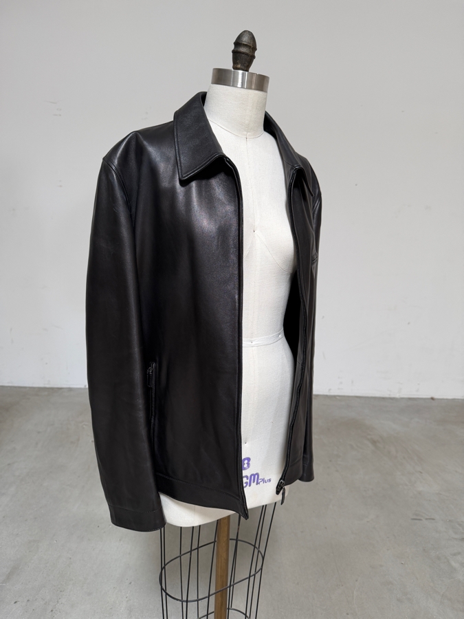 Just Added - Men's GUCCI Black Lambskin Leather Jacket Size 56 Made In Italy [Photo 6]