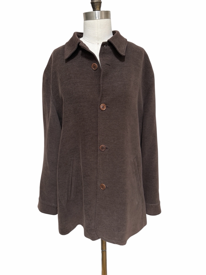 Just Added - Men's Ermenegildo Zegna Luxury Wool Coat Size L 52 Made In Italy [Photo 2]