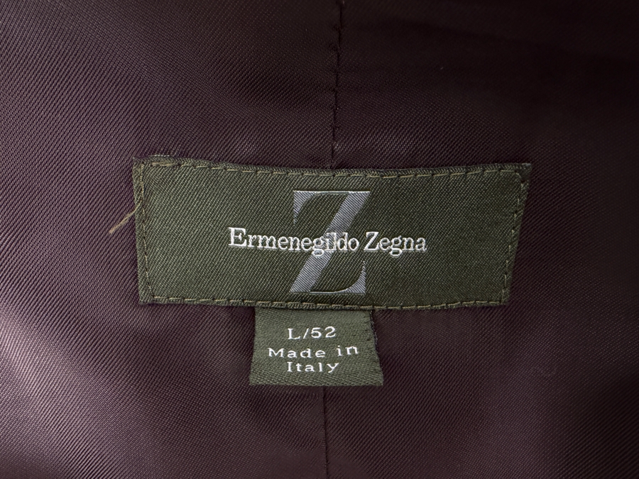 Just Added - Men's Ermenegildo Zegna Luxury Wool Coat Size L 52 Made In Italy [Photo 5]