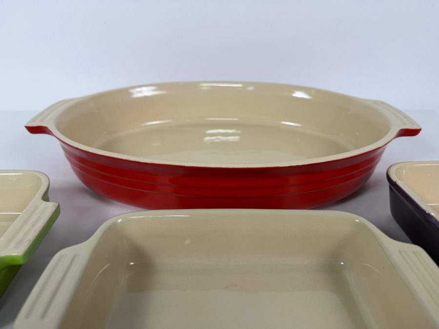 Just Added - Set Of Four Le Creuset Stoneware Baking Dishes 7' - 16' [Photo 4]