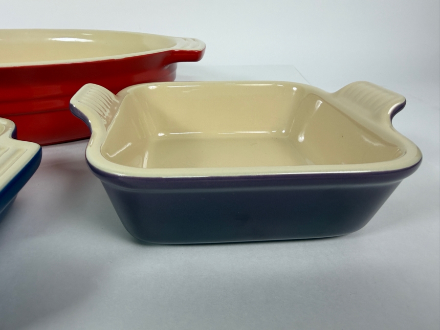 Just Added - Set Of Four Le Creuset Stoneware Baking Dishes 7' - 16' [Photo 6]