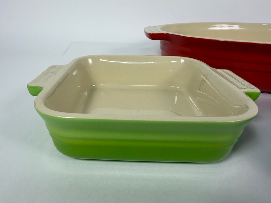 Just Added - Set Of Four Le Creuset Stoneware Baking Dishes 7' - 16' [Photo 5]