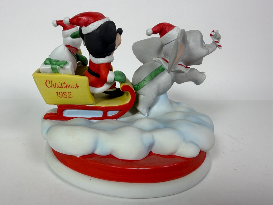 Vintage Grolier Limited Edition Disney Fourth Edition Christmas 1982 Mickey Donald And Dumbo Flying Figurine Designed By Walt Disney Artists 5'H [Photo 5]
