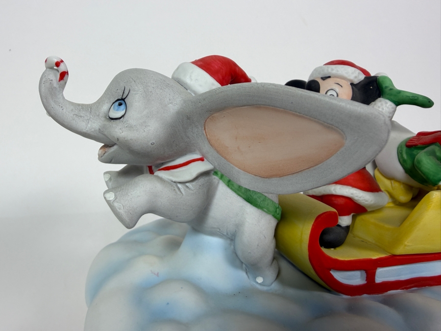 Vintage Grolier Limited Edition Disney Fourth Edition Christmas 1982 Mickey Donald And Dumbo Flying Figurine Designed By Walt Disney Artists 5'H [Photo 3]