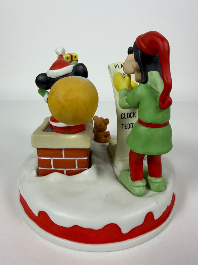 Vintage Grolier Collectibles Christmas 1990 'Checking It Twice' Artwork By The Walt Disney Company Figurine 6'H [Photo 5]