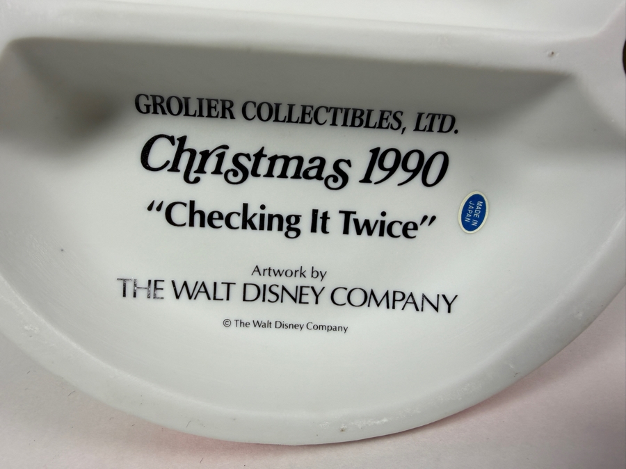 Vintage Grolier Collectibles Christmas 1990 'Checking It Twice' Artwork By The Walt Disney Company Figurine 6'H [Photo 8]