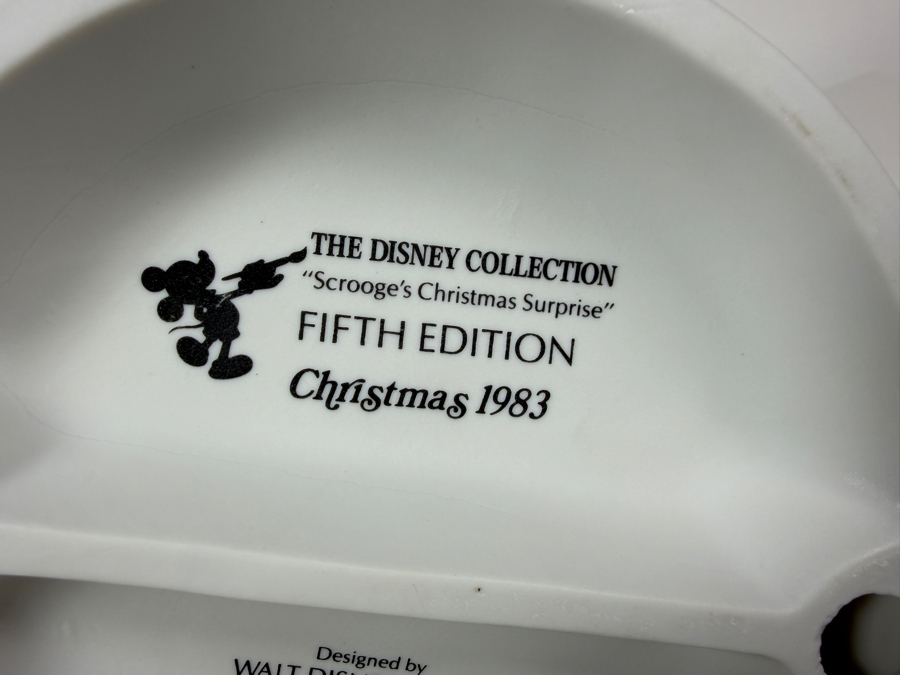 Vintage Grolier Limited Edition The Disney Collection Christmas 1983 Fifth Edition 'Scrooge's Christmas Surprise' Designed By Walt Disney Artists Figurine 7'H [Photo 6]