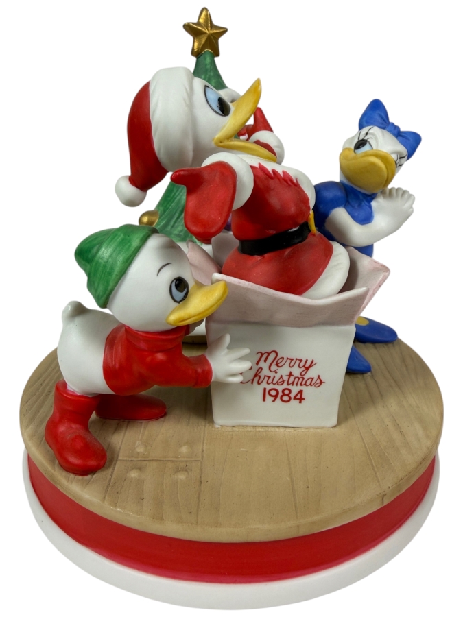 Vintage Grolier Limited Edition The Disney Collection Christmas 1984 Celebrating Donald Duck's 50th Birthday Figurine 6.5'H