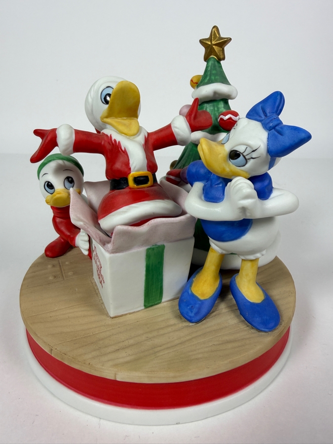 Vintage Grolier Limited Edition The Disney Collection Christmas 1984 Celebrating Donald Duck's 50th Birthday Figurine 6.5'H [Photo 2]