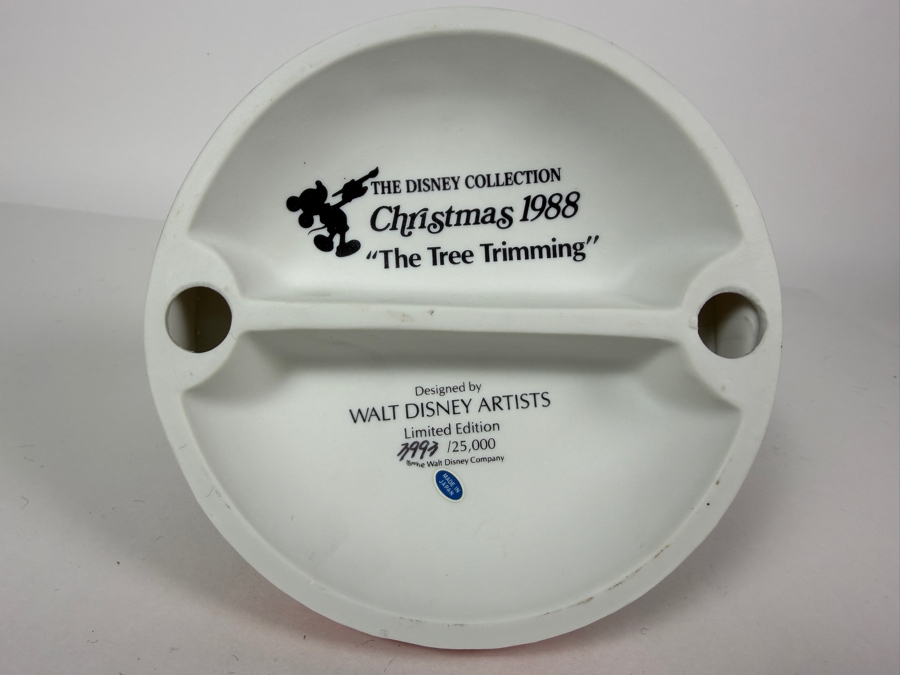 Vintage Grolier Limited Edition The Disney Collection Christmas 1988 'The Tree Trimming' Designed By Walt Disney Artists Figurine 7'H [Photo 5]