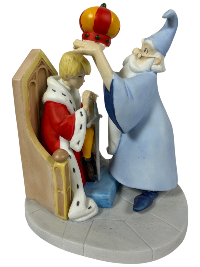 Vintage Grolier Limited Edition Disney Magic Memories The Sword In The Stone Merlin Crowning Arthur Figurine 6'H