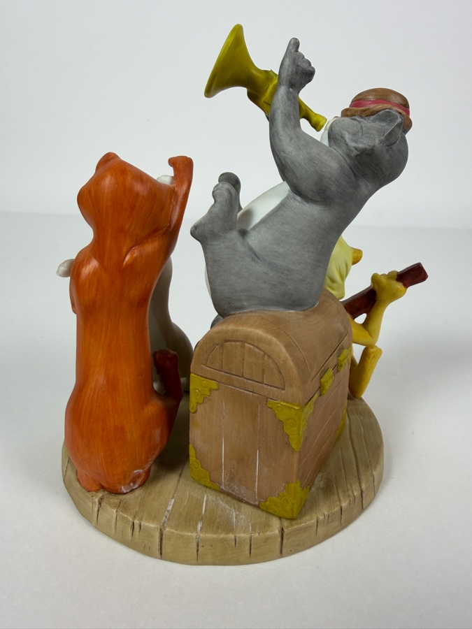 Vintage Grolier Limited Edition Disney Magic Memories The Aristocats Jazz Band Porcelain Figurine 5.5'H [Photo 3]