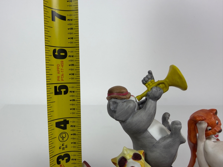 Vintage Grolier Limited Edition Disney Magic Memories The Aristocats Jazz Band Porcelain Figurine 5.5'H [Photo 9]