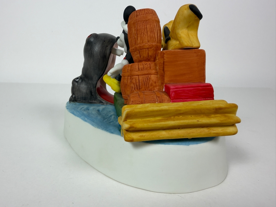 Vintage Walt Disney Cartoon Classics Trader Mickey 1932 And Pluto Limited Edition 180/15,000 Porcelain Figurine [Photo 5]