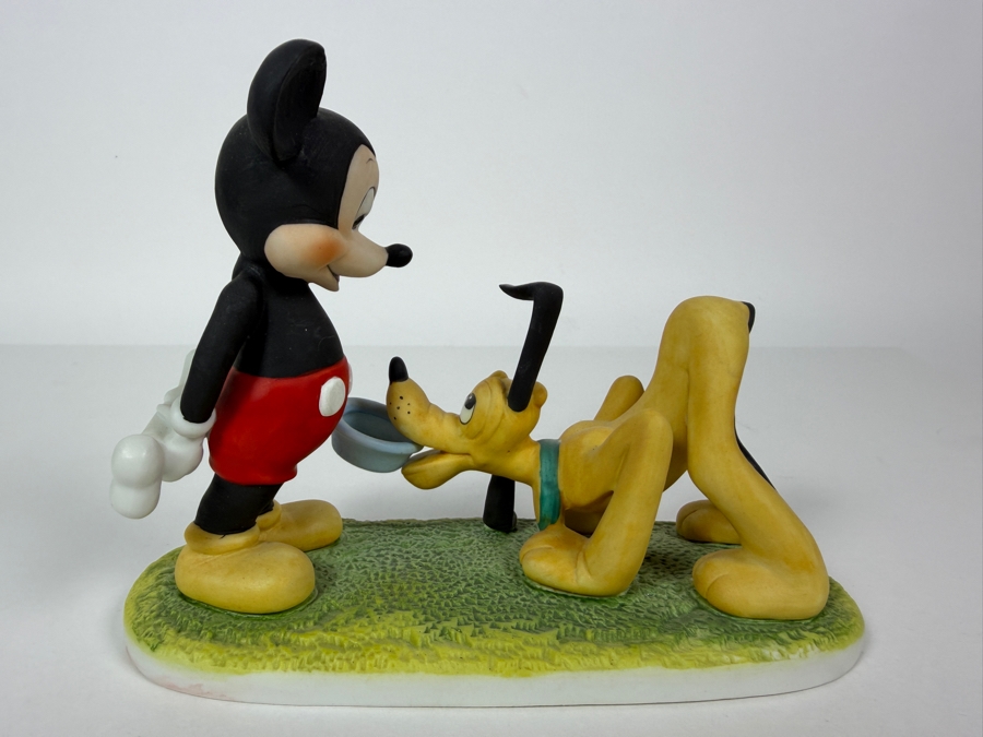 Vintage Walt Disney Cartoon Classics Mickey's Pal Pluto 1933 Limited Edition Porcelain Figurine 5.5'H [Photo 5]