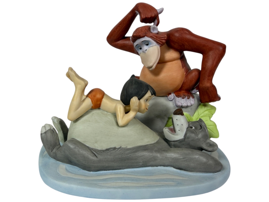 Vintage Grolier Disney Magic Memories The Jungle Book Mowgli Baloo And King Louie Limited Edition 2,462/15,000 Figurine 5'H