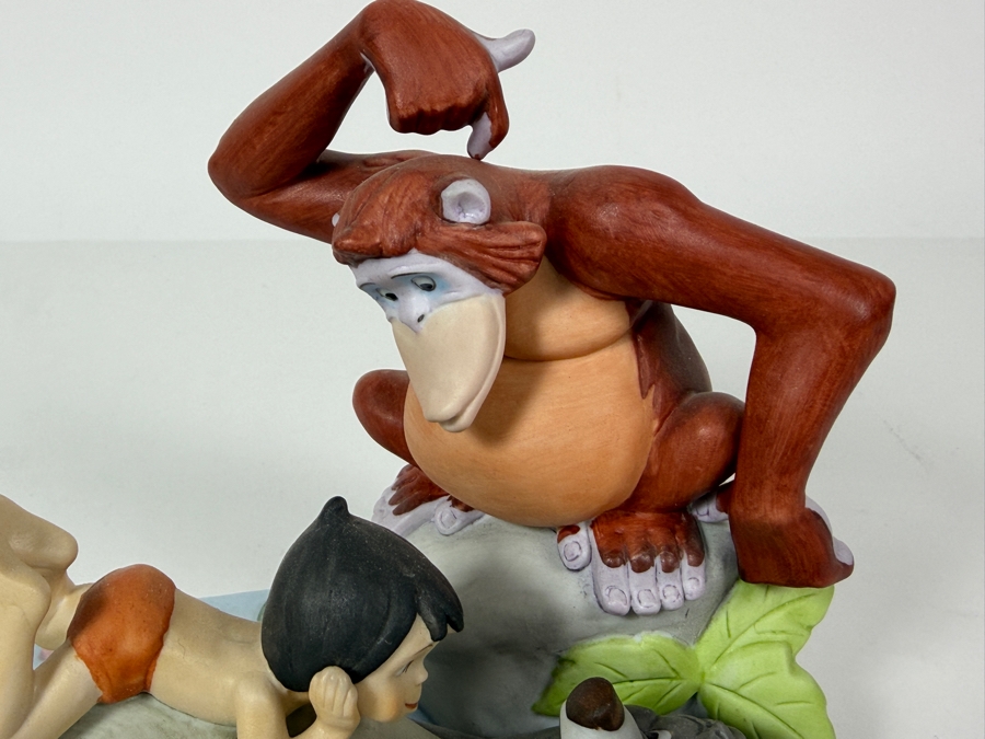 Vintage Grolier Disney Magic Memories The Jungle Book Mowgli Baloo And King Louie Limited Edition 2,462/15,000 Figurine 5'H [Photo 4]
