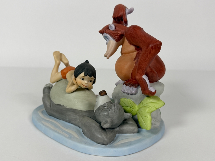 Vintage Grolier Disney Magic Memories The Jungle Book Mowgli Baloo And King Louie Limited Edition 2,462/15,000 Figurine 5'H [Photo 5]