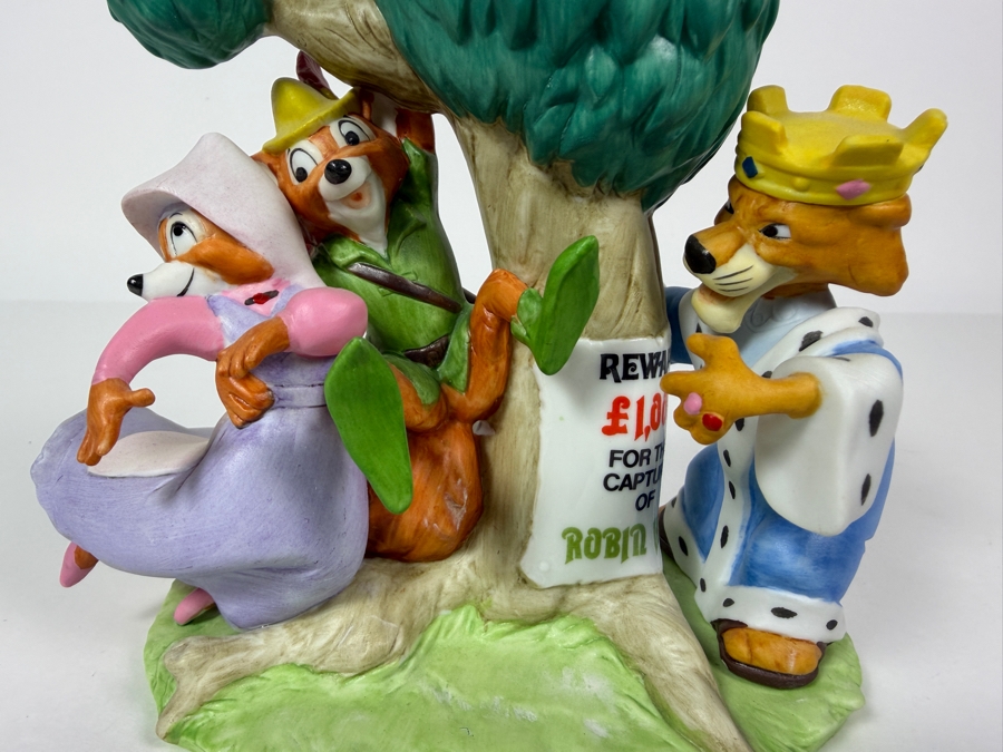 Vintage Grolier Disney Magic Memories Robin Hood Maid Marian And Prince John Limited Edition Figurine 3,074/15,000 6'H [Photo 2]