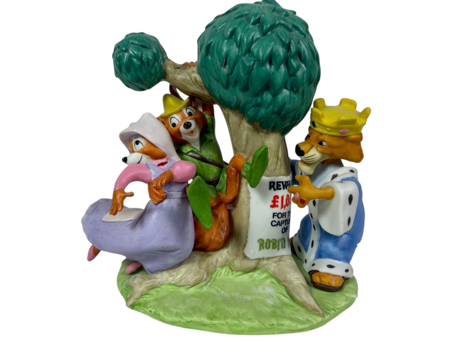 Vintage Grolier Disney Magic Memories Robin Hood Maid Marian And Prince John Limited Edition Figurine 3,074/15,000 6'H