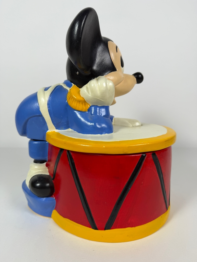 Vintage Walt Disney Productions Mickey Mouse Marching Band Drum Ceramic Cookie Jar By California Originals 11.5'H [Photo 6]