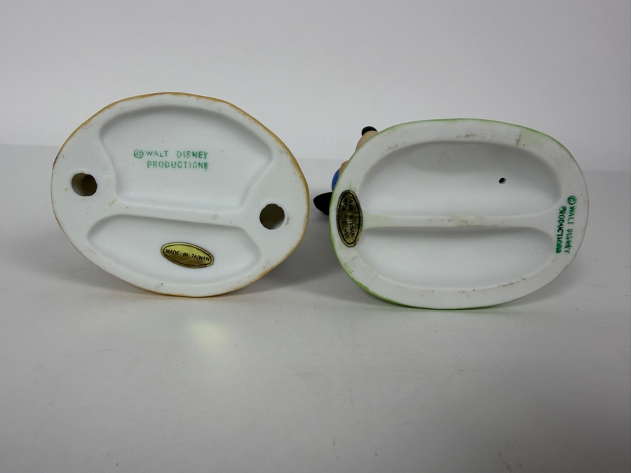 Vintage Walt Disney Productions Goofy Surfer And Mickey Mouse Golfer Ceramic Bisque Figurines 6'H [Photo 5]
