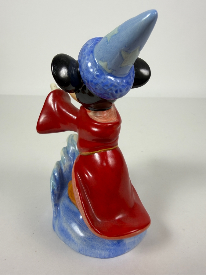 Vintage Goebel Disney Fantasia Sorcerer Mickey Mouse Figurine On Wave 5'H [Photo 5]