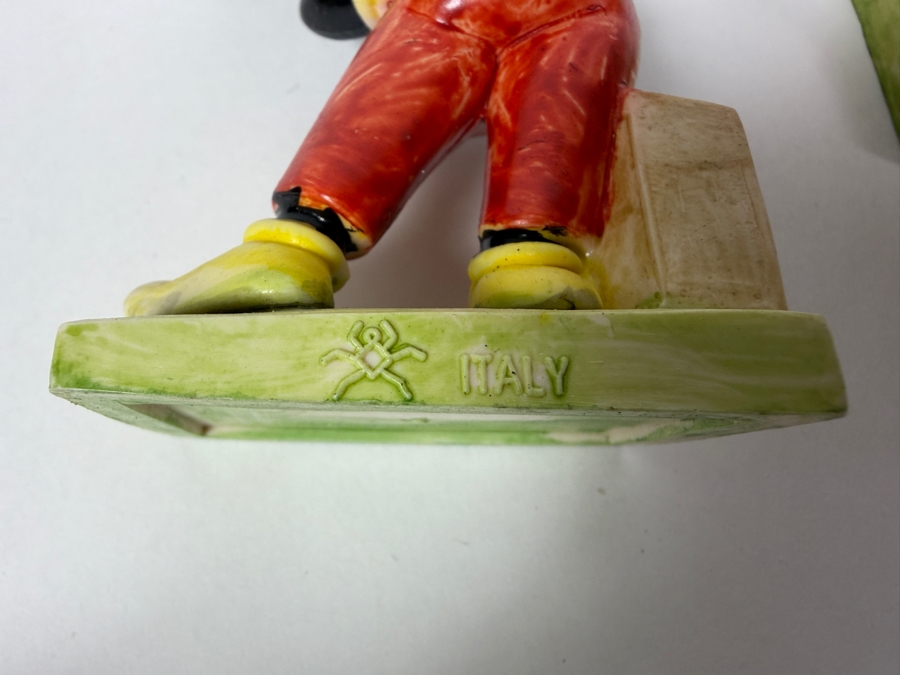 Vintage Fontanini Italy Walt Disney Productions Mickey Mouse And Minnie Mouse Resin Figurines 5'H [Photo 3]