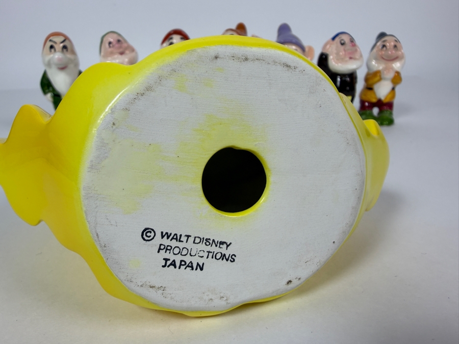 Vintage Walt Disney Productions Snow White And The Seven Dwarfs Ceramic Figurine Set 3.5' - 7'H [Photo 10]