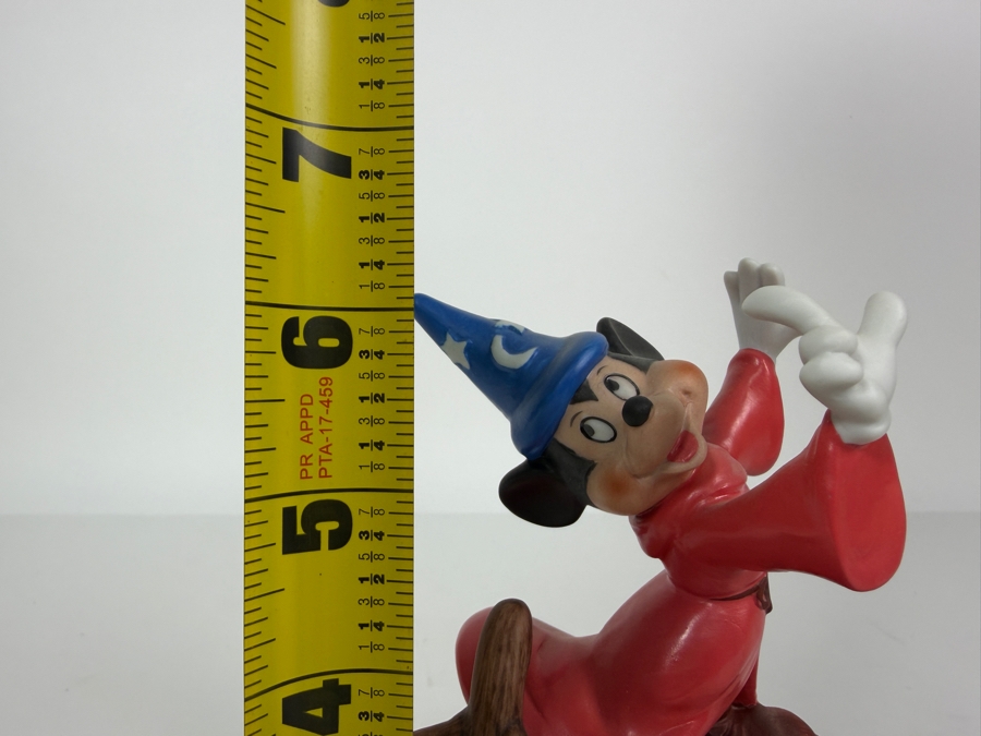 Vintage Grolier Disney Magic Memories Fantasia Sorcerer Mickey Mouse Limited Edition 2,094/15,000 Porcelain Figurine 6'H [Photo 9]