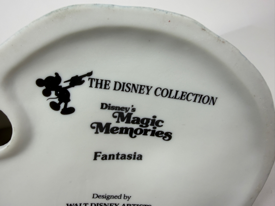 Vintage Grolier Disney Magic Memories Fantasia Sorcerer Mickey Mouse Limited Edition 2,094/15,000 Porcelain Figurine 6'H [Photo 7]
