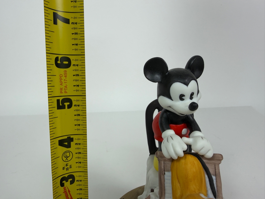 Vintage Limited Edition Walt Disney's Cartoon Classics Limited Edition Collectible Porcelain Figurine Titled 'Walt Disney's The Mad Dog 1932' Mickey And Pluto 6'H [Photo 8]
