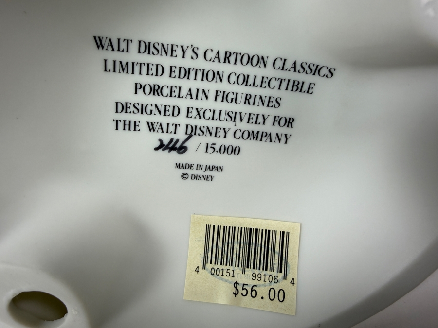 Vintage Limited Edition Walt Disney's Cartoon Classics Limited Edition Collectible Porcelain Figurine Titled 'Walt Disney's The Mad Dog 1932' Mickey And Pluto 6'H [Photo 6]