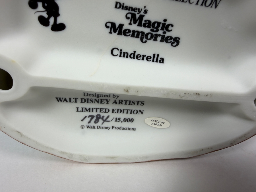 Vintage Grolier Disney Collection Magic Memories Cinderella And Fairy Godmother Limited Edition 1,784/15,000 Porcelain Figurine 6.5'H [Photo 9]