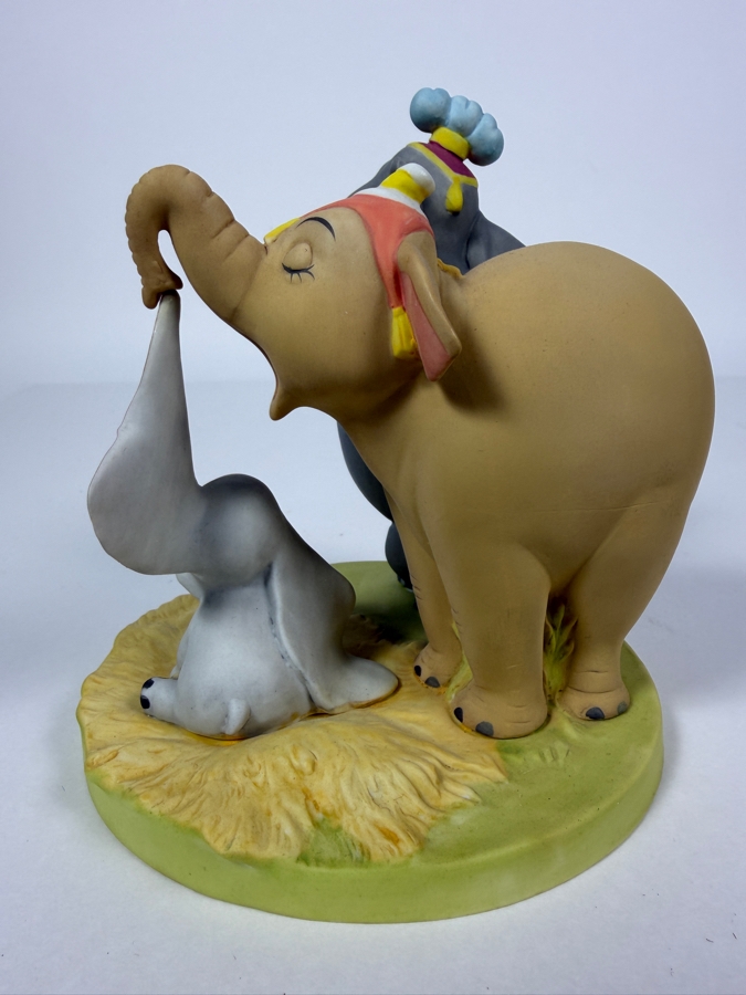 Vintage Grolier 1985 Disney Collection Heroes & Villains Dumbo Limited Edition 488/24,750 Porcelain Figurine Designed By Walt Disney Artists 5.25'H [Photo 4]